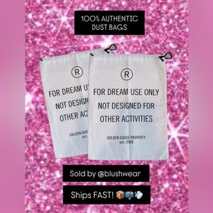 100% AUTHENTIC SET of 2 Golden Goose Dustbags